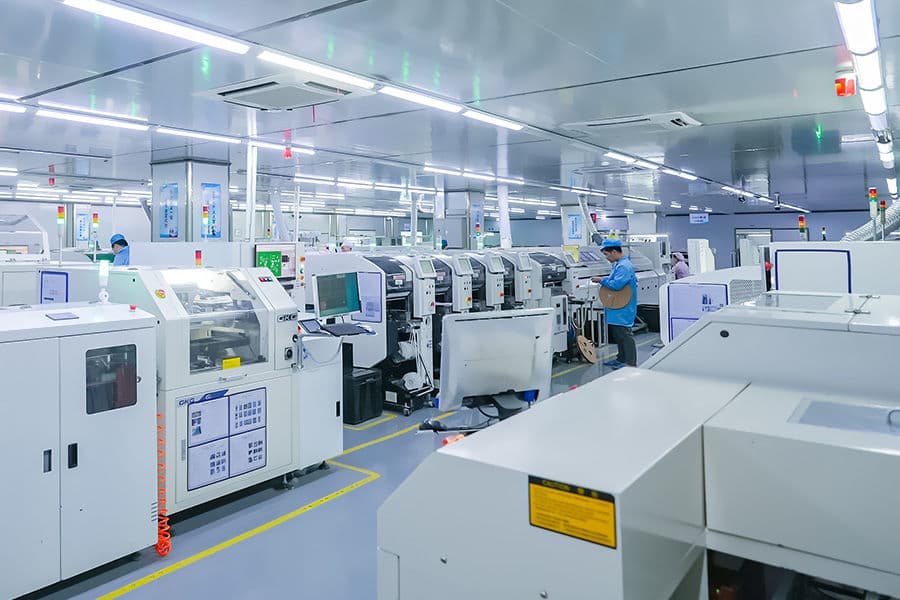 SMT production line on the JJ Factory floor